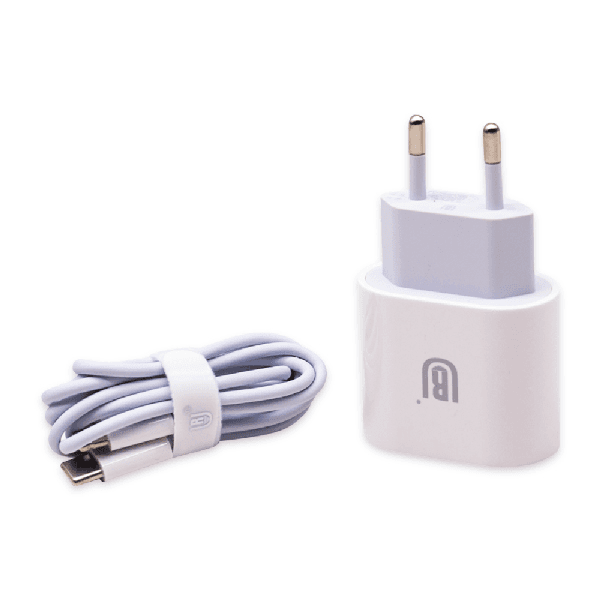 Carregador de Parede Ur Ua-03 Fast Charger USB-C + Cabo USB-C / USB-C 25W - Branco