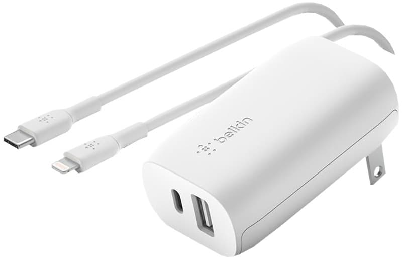 Carregador de Tomada Belkin WCB007dq1MWH-B5 USB-C/USB-A com Pps