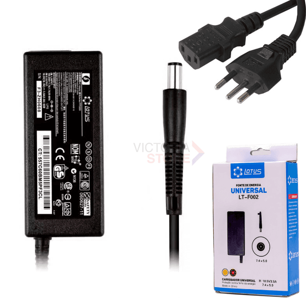 Fonte de Alimentação Geral Lotus Lt-F002 Universal Bivolt 18.55V 3.5A / 2A para TV Box, Android Box, R69, Btv, Btb, Htv, Xplus, Mibo