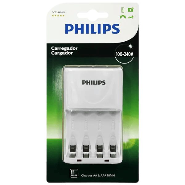 Carregador de Pilhas Philips SCB2440NB/97 2450mAh