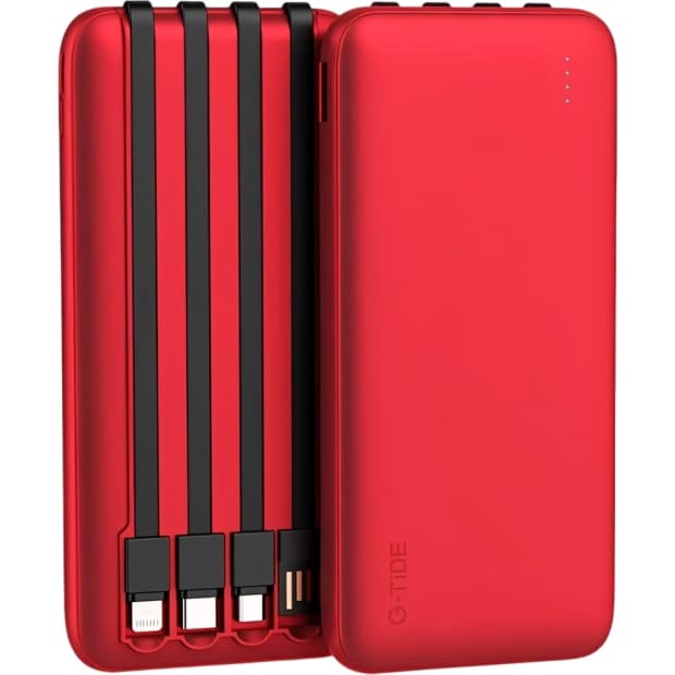 Carregador Portátil G-Tide P1 10000mAh 3.7V Vermelho