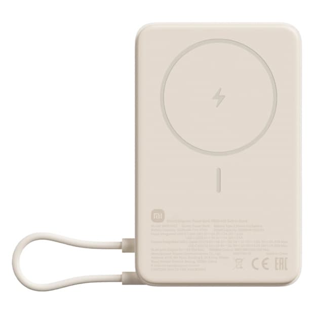 Carregador Portátil Xiaomi Magnetic BHR08PBGL Bege 10000mAh