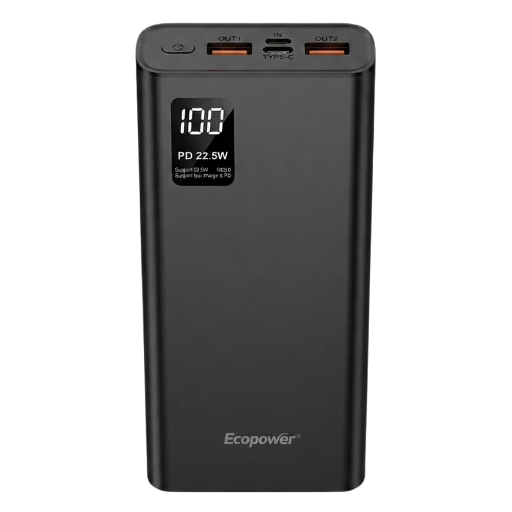 Carregador Portátil Ecopower Ep-C502 20.000mAh 22.5W - Preto