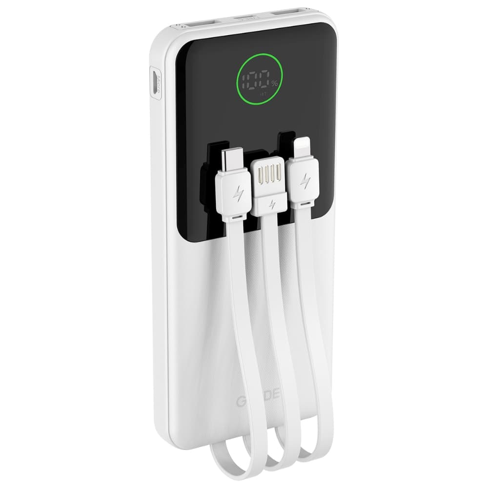 Carregador Portátil G-Tide Easy1 10.000mAh 22.5W - Branco