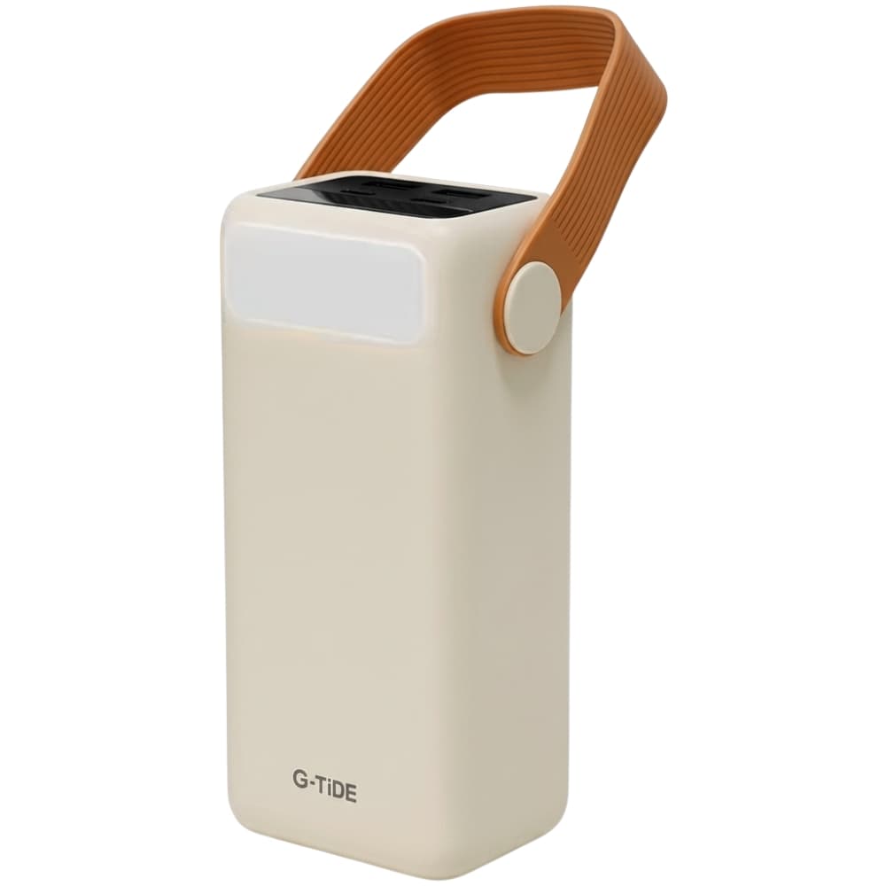 Carregador Portátil G-Tide PowerOasis 40.000mAh 22.5W LED Bege