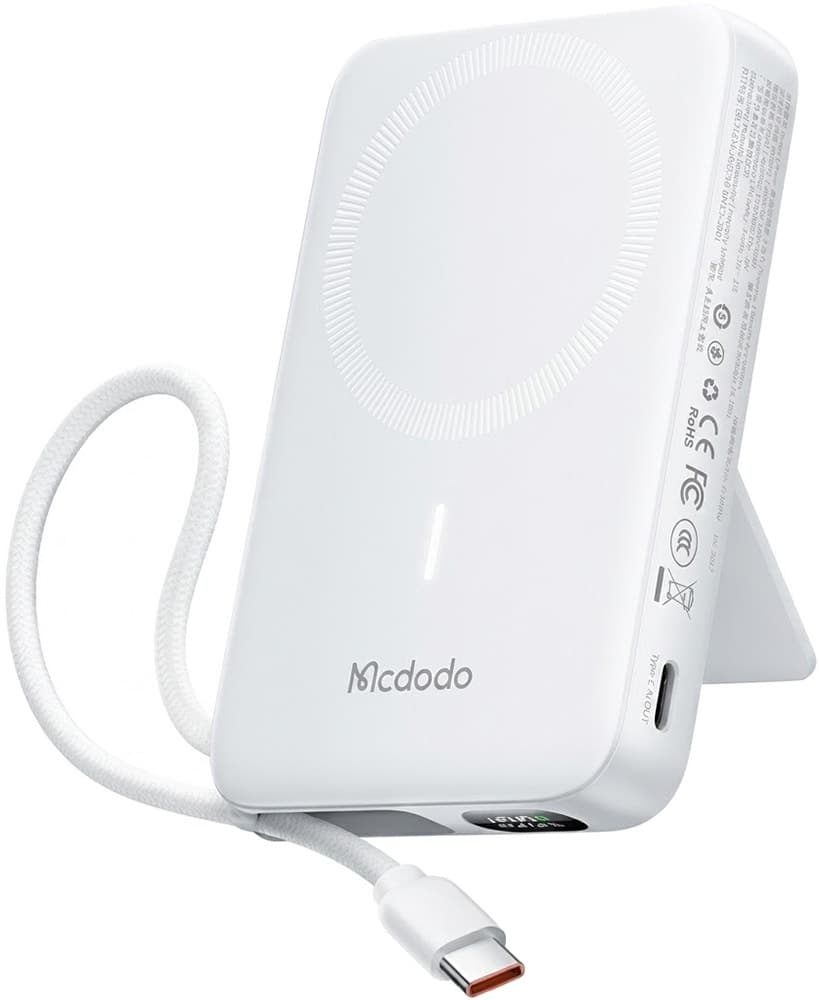 Carregador Portátil Mcdodo Mc-865 10000mAh 20W Magnético Branco