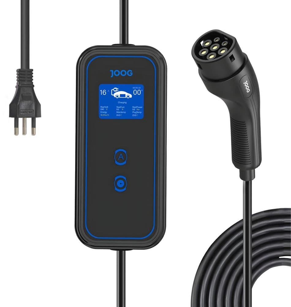 Carregador Portátil para Carros Elétricos Joog Jg-Evpc2 Tipo 2 16A