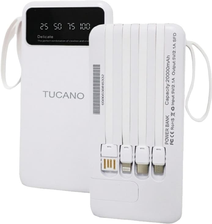 Carregador Portátil Tucano Tc-02 20000 mAh - Branco