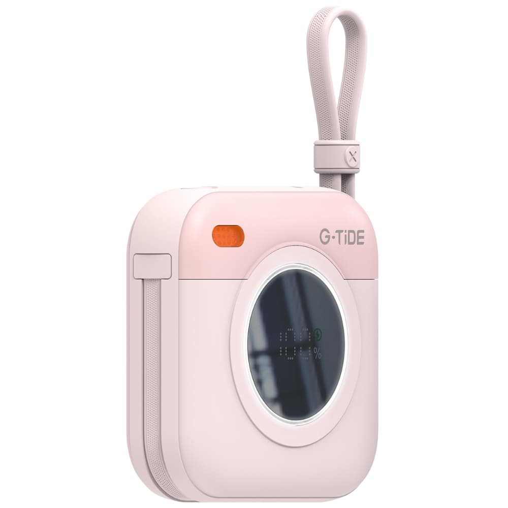 Carregador Portátil Wireless G-Tide Multi X1 10.000mAh Lightning/USB-C 20W Rosa