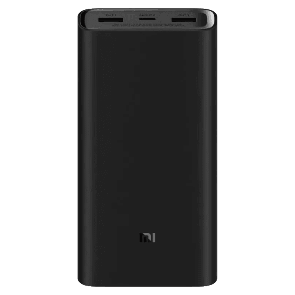 Carregador Portátil Xiaomi Mi Power Bank 20000mAh 50W Preto