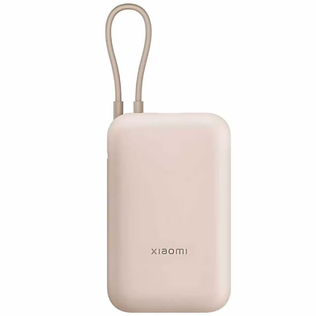 Carregador Portátil Xiaomi Power Bank 10000 mAh USB/USB-C (Cabo Integrado) Tan
