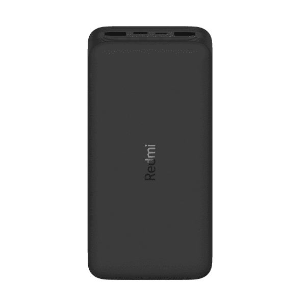 Carregador Portátil Xiaomi Redmi Pb-200-Lzm 20.000mAh com 2 Portas USB-A e 1 USB-C Preto