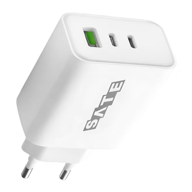 Carregador Sate A-Cc2002 Adaptador USB+USB-C 20W Branco