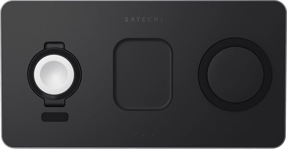 Carregador Trio Sem Fio Satechi Ct-X3TWCPM Charging Pad Cinza