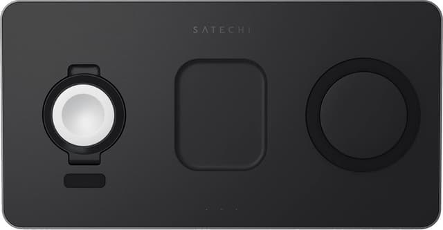 Carregador Trio Sem Fio Satechi Ct-X3TWCPM Charging Pad Cinza