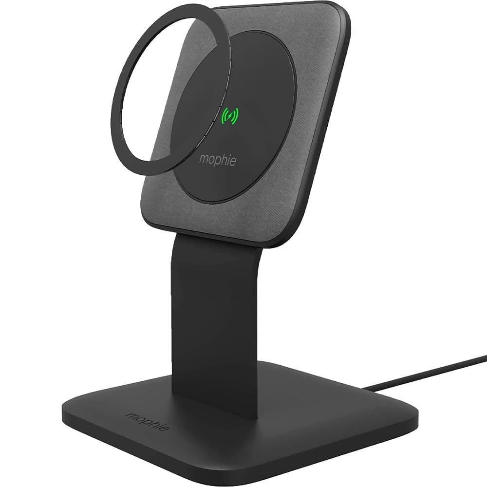 Carregador Sem Fio Mophie Stand Snap+ 15W MagSafe Qi Preto