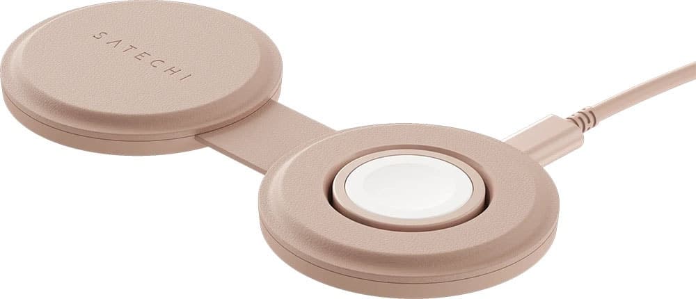 Carregador Sem Fio Satechi Qi2 OntheGo 2 Em 1 - St-QTG21R - Rosa