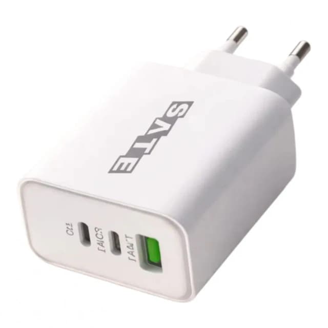 Carregador Tomada Satellite A-CC2002 USB / 2 USB-C / 20W - Branco