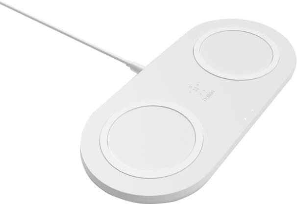 Carregador Wireless Belkin BoostCharge Dual Pads 10W WIZ002VFWH - Branco