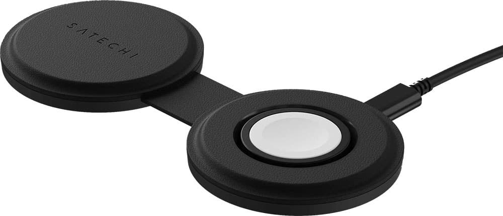Carregador Wireless Satechi Qi2 OntheGo 2 Em 1 Preto