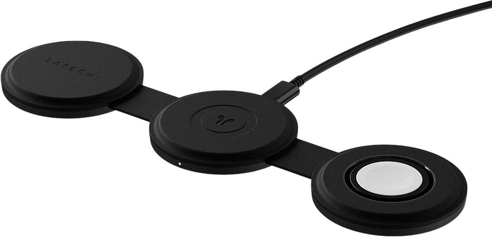 Carregador Wireless Satechi Qi2 OntheGo 3 Em 1 - St-QTG31K Preto