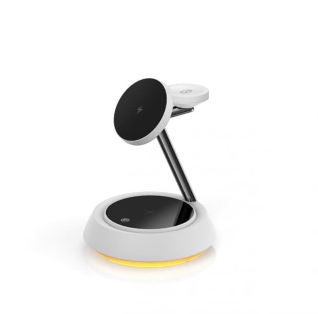 Carregador 3 Em 1 WiWU Wi-W002 Power Air Touch 15W Branco