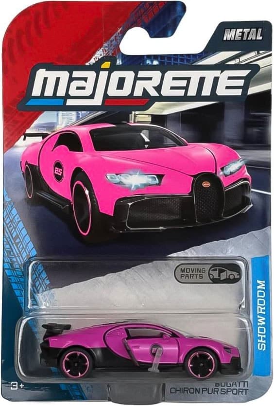 Carrinho Majorette Bugatti Chiron Pur Sport Showroom