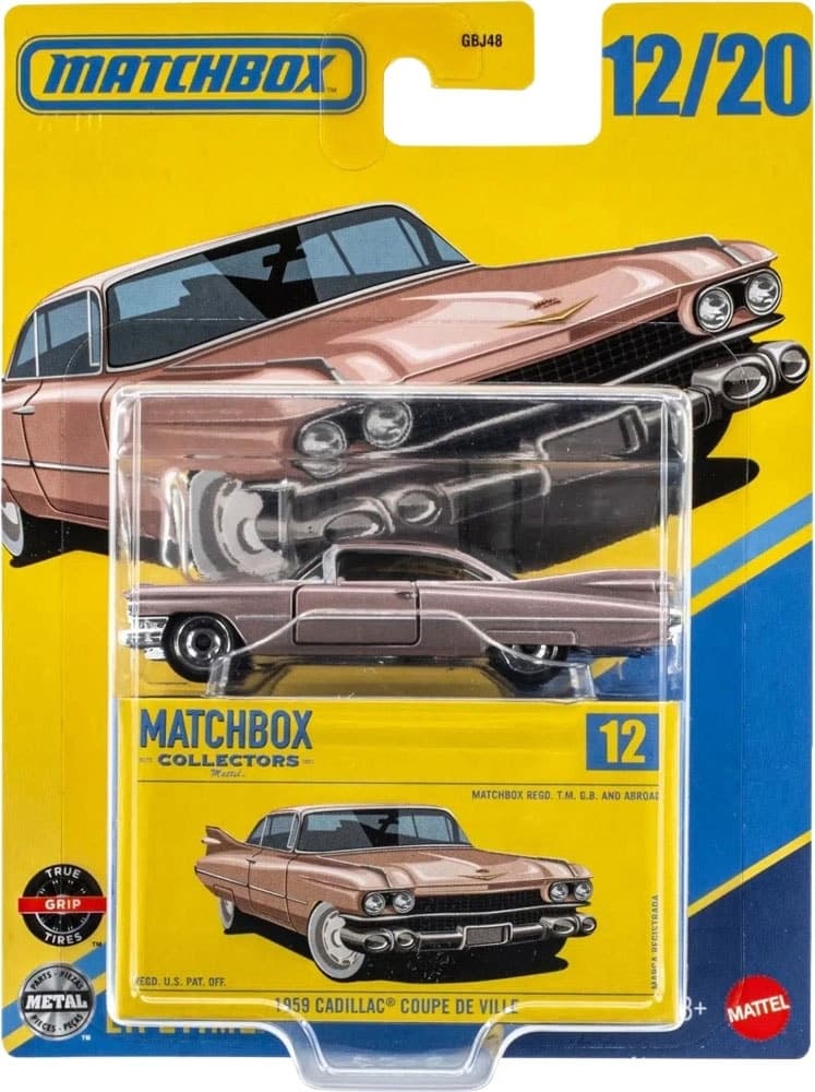 Carrinho Cadillac Coupe De Ville 1959 Mattel Collectors