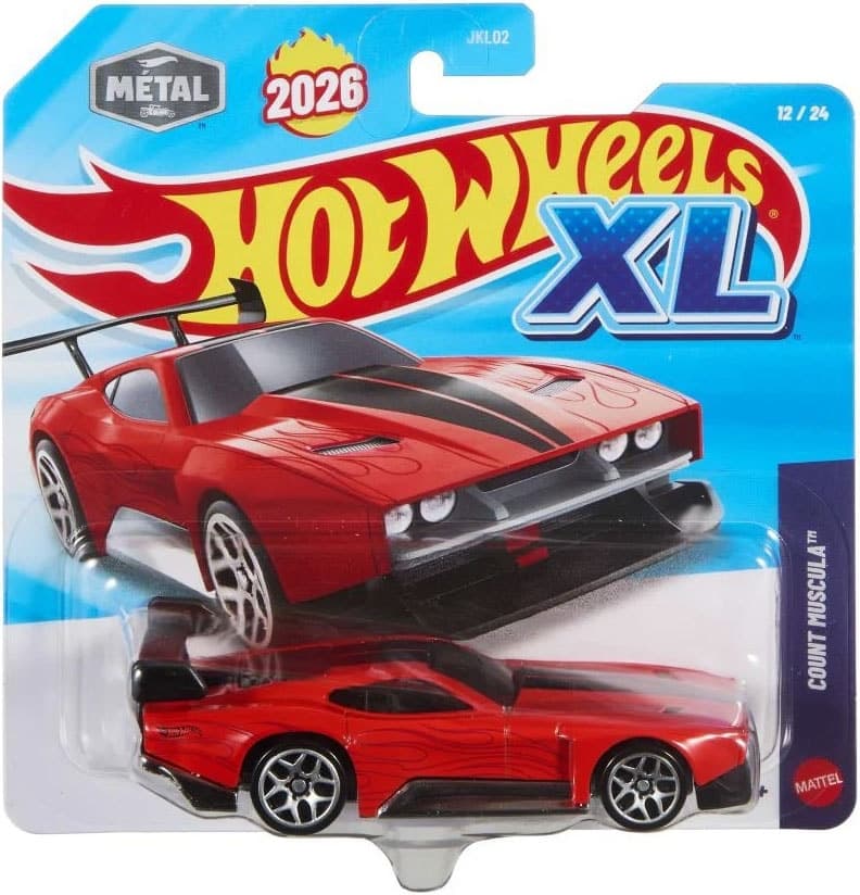 Carrinho Count Muscula Hot Wheels Xl Mattel Jkl02 Jkl14