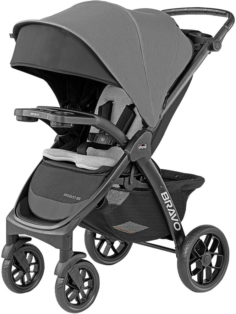 Carrinho de Bebê Chicco Bravo Le Cleartex Pewter