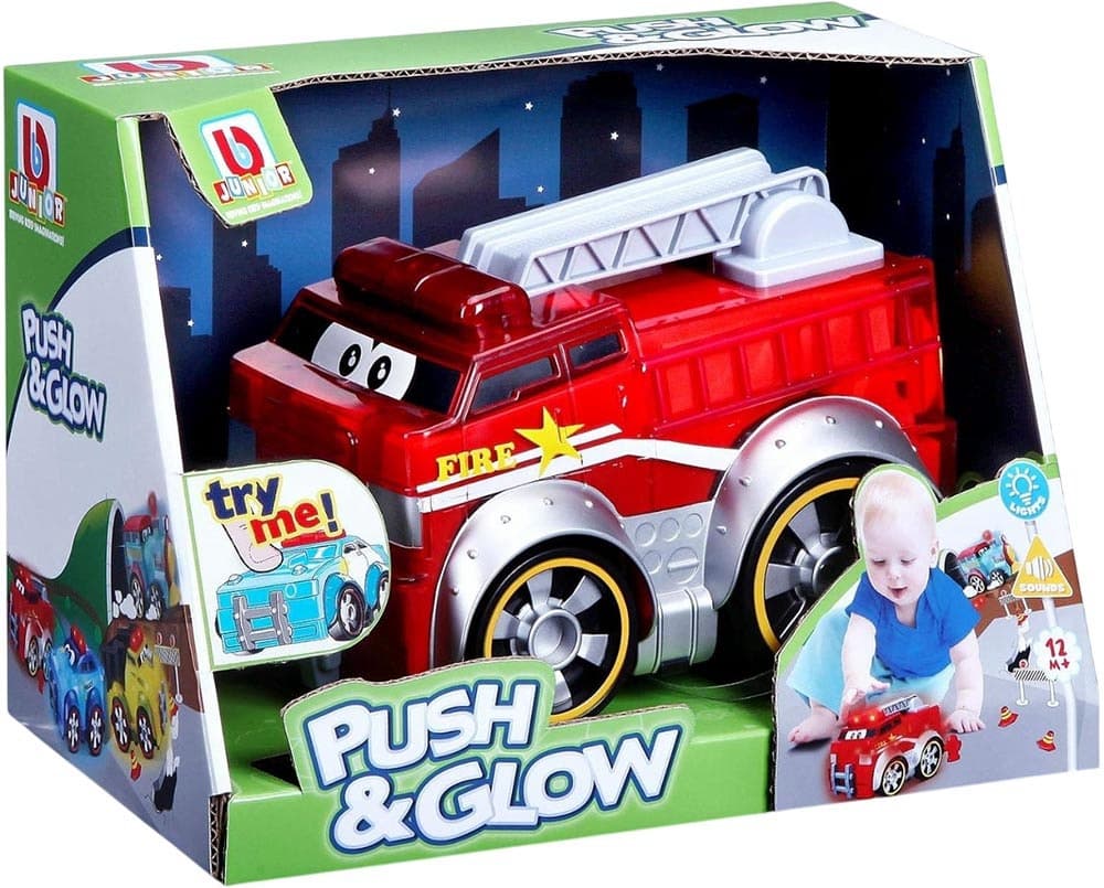 Carrinho de Bombeiro Bbjunior Push & Gloow 16-89100