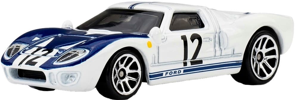 Carrinho Ford Gt40 Silver Series Mattel