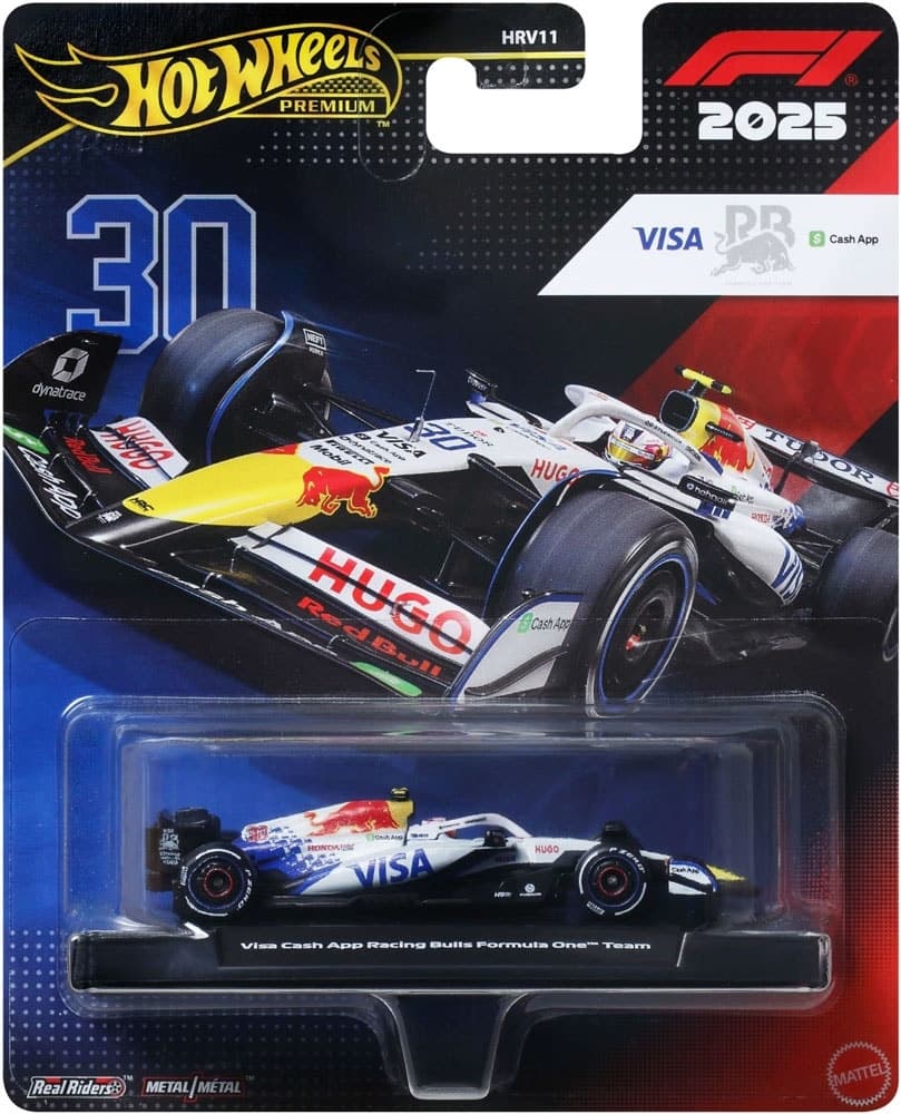 Carrinho Hot Wheels Premium Mattel Formula 1 Visa Cash App Racing Bulls
