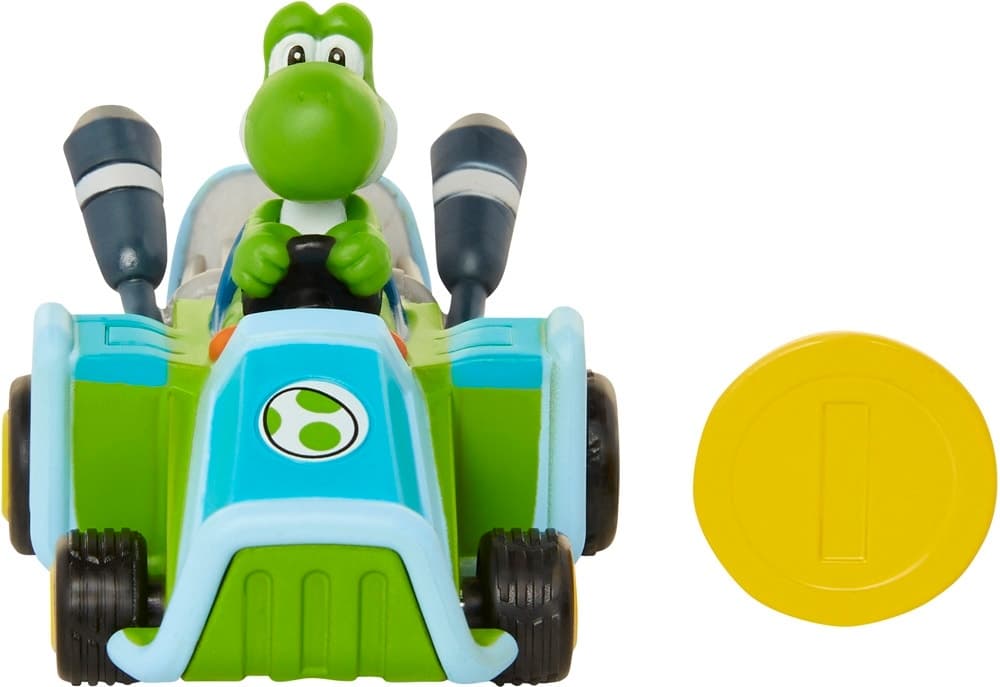 Carrinho Mariokart Yoshi Coin Racers Jakks Pacific