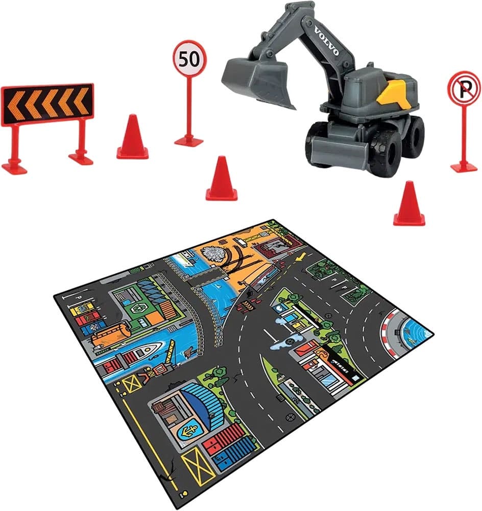 Carrinho Micro Construction Playmat Dickie Toys
