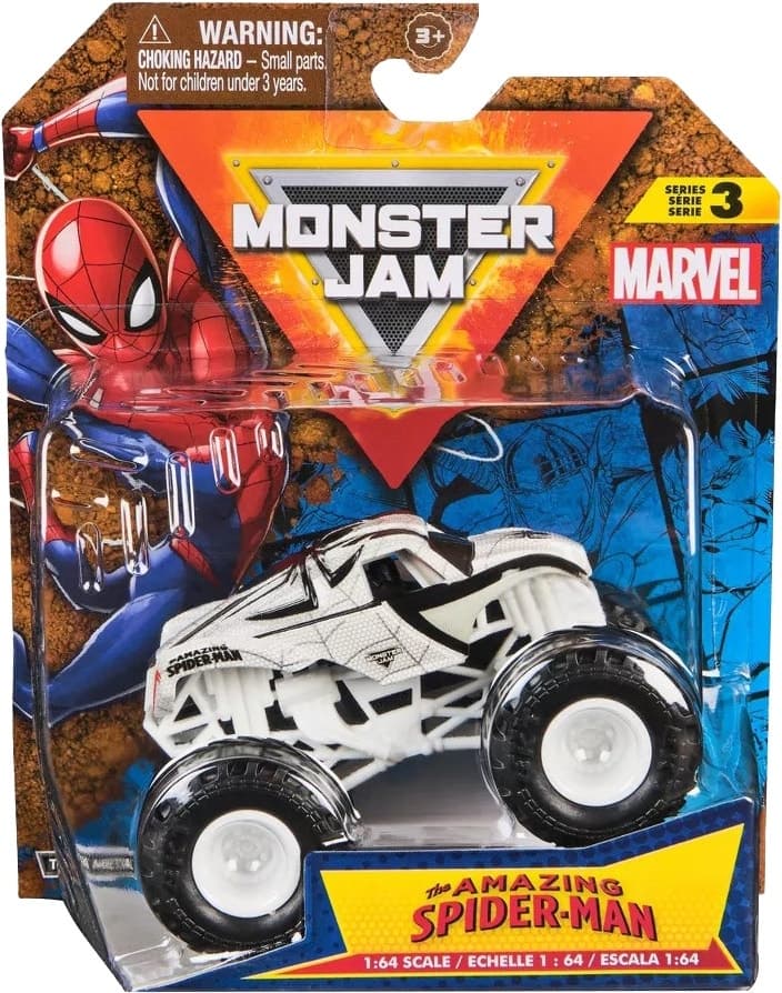 Carrinho Monster Jam Spider-Man Series 3 Spin Master