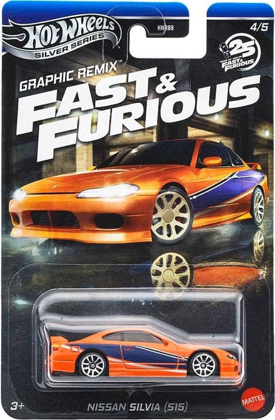 Carrinho Nissan Silvia S15 Hot Wheels Fast & Furious Mattel Hnr88 Jby48
