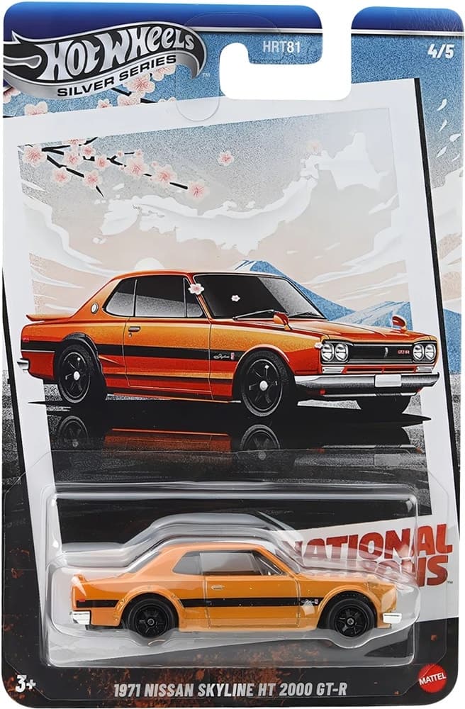Carrinho Mattel Skyline Gt-R 1971 Hot Wheels Silver Series