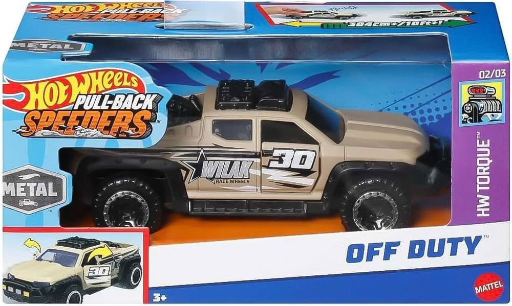 Carrinho Hot Wheels Pull-Back Speeders Mattel Hwh41-La1
