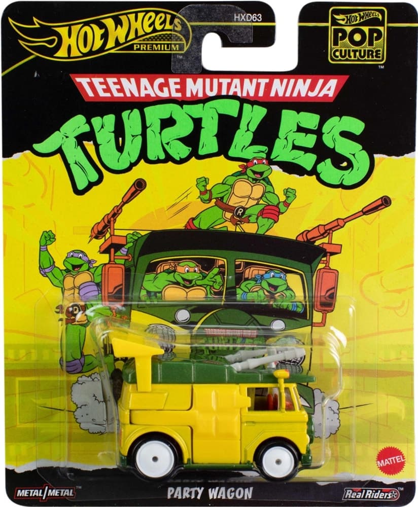 Carrinho Party Wagon Hot Wheels Premium Tartarugas Ninja Mattel - Hxf04