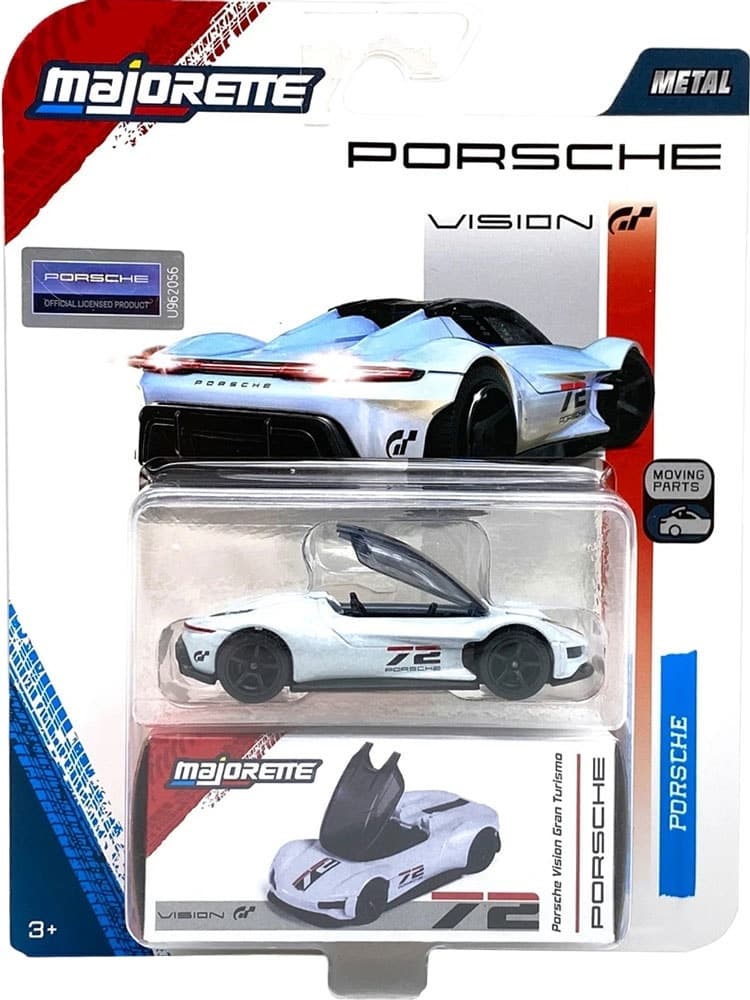 Carrinho Porsche Vision Gran Turismo Branco Majorette
