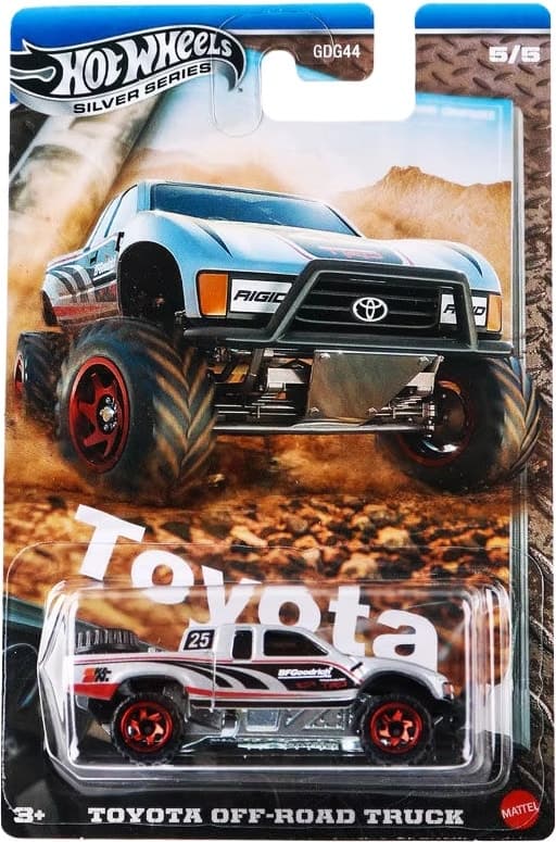 Carrinho Toyota Off-Road Truck Hot Wheels Silver Series Mattel
