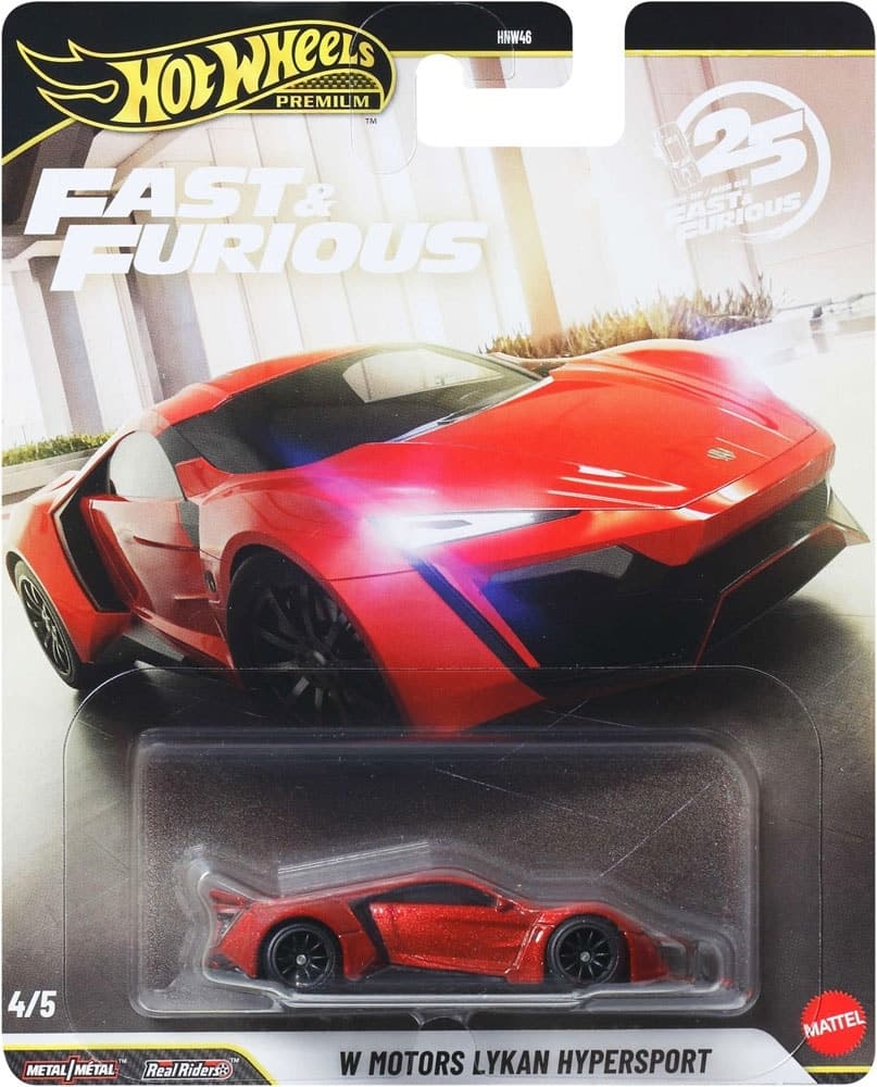 Carrinho Hot Wheels Fast & Furious Lykan Hypersport Mattel Hnw46 Jhw70
