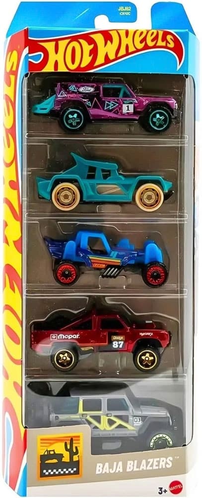 Carrinhos Mattel Baja Blazers Jbj82 (5 Unidades)