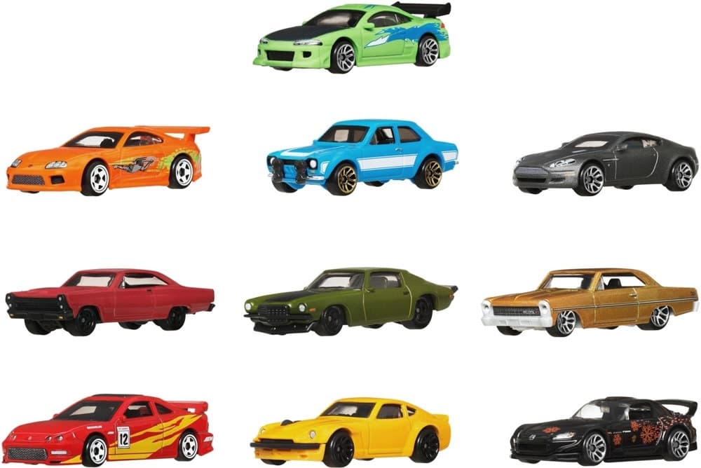 Carrinhos Mattel Fast & Furious Silver Series Jct92 (10 Peças)