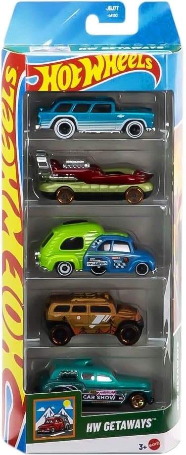 Carrinhos Mattel Getaways Jbj77 (5 Unidades)