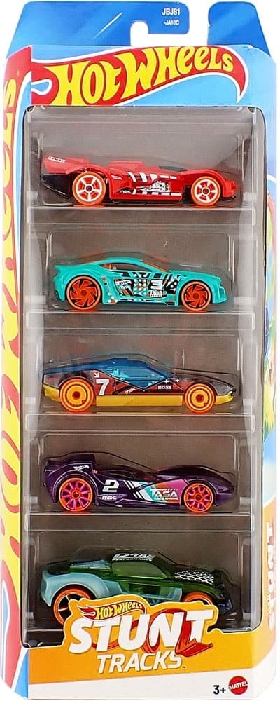Carrinhos Mattel Hot Wheels Stunt Tracks (5 Unidades)