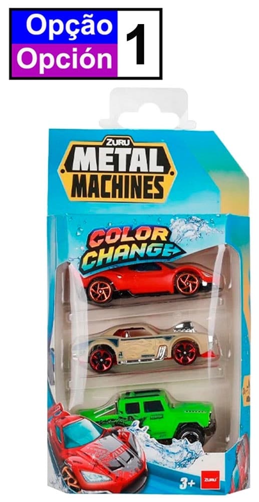 Carrinhos Metal Machines Color Change Zuru