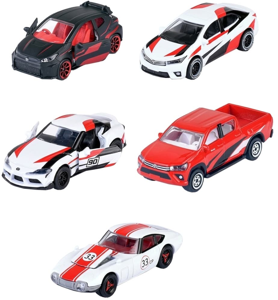 Carrinhos Toyota Japan Racer Majorette - 85 0210 5003 (5 Unidades)