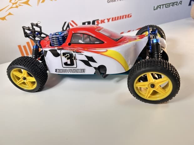 Buggy Himoto 1/10 Syclone Pro .18 Nitro Vermelho/Branco Hi8102